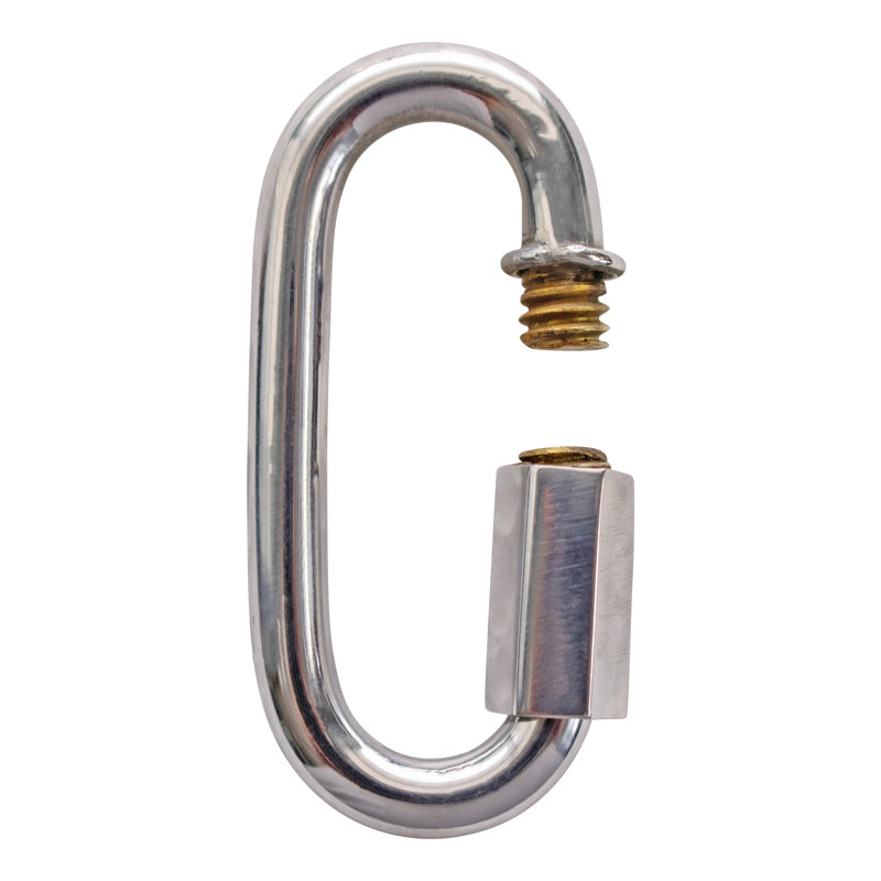 Chaîne à maillons rapides, H 2,36 po x l 1,06 po x P 0,24 po, Chrome poli