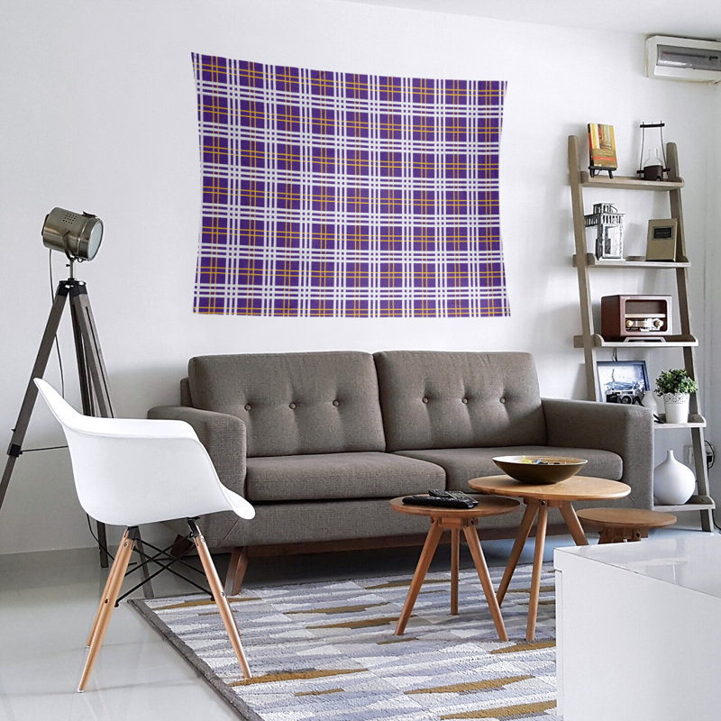 Tapisserie en microfibre de luxe Tampa Bay, H 27,5 po x l 37,5 po, Purple/Gold/White