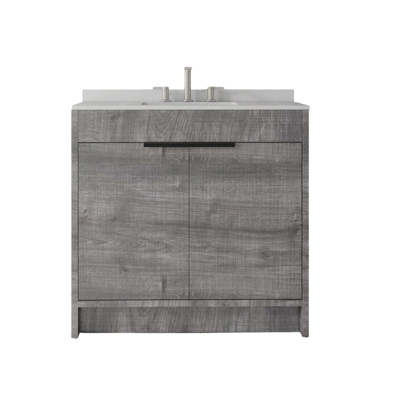 Meuble-lavabo autoportant avec lavabo