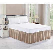 Bed Skirt by Empyrean Bedding - Twin Dust Duffle Beige Cream w 8