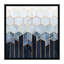 « doux blue hexagones » par elisabeth fredriksson-print-49715559-49715572