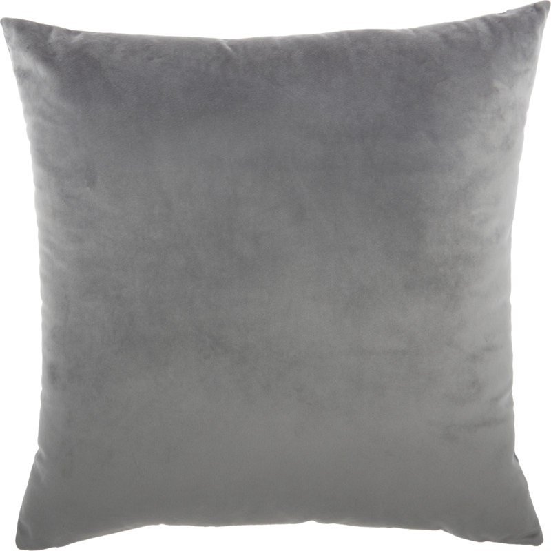 Housse de coussin carré et insert, Gris clair