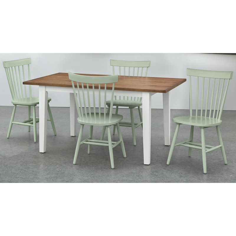 Dougall 4 - Person Four Leg Dining Set, Mint