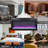 Ultra Thin Recessed Electric Fireplace, 44" - Multi-Color Flame & Ember Bed, LED Heater With Remote