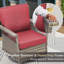 Chaise berçante d'extérieur pivotante
