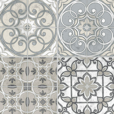 Hamid 32.7' x 20.5" Portugese Tiles Wallpaper