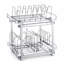 Organisateur de cuisine avec rangement à deux niveaux Calionna, l 15 po x P 20 po