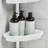  4 Tier Corner Shower Organizer In White