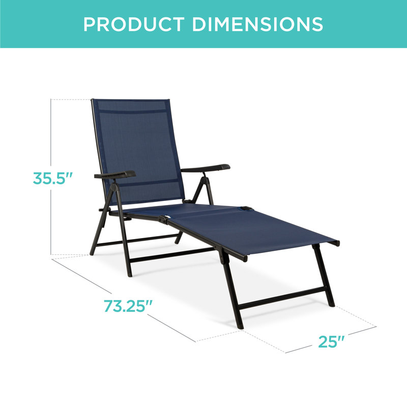 Jimell Outdoor Metal Chaise Lounge, Brown, Black