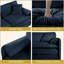 Ensemble de 2 fauteuils d'appoint surdimensionnés en chenille, fauteuils à canapé simple à large siège moderne, chaises de lecture confortables et profondes pour le salon et la chambre à coucher