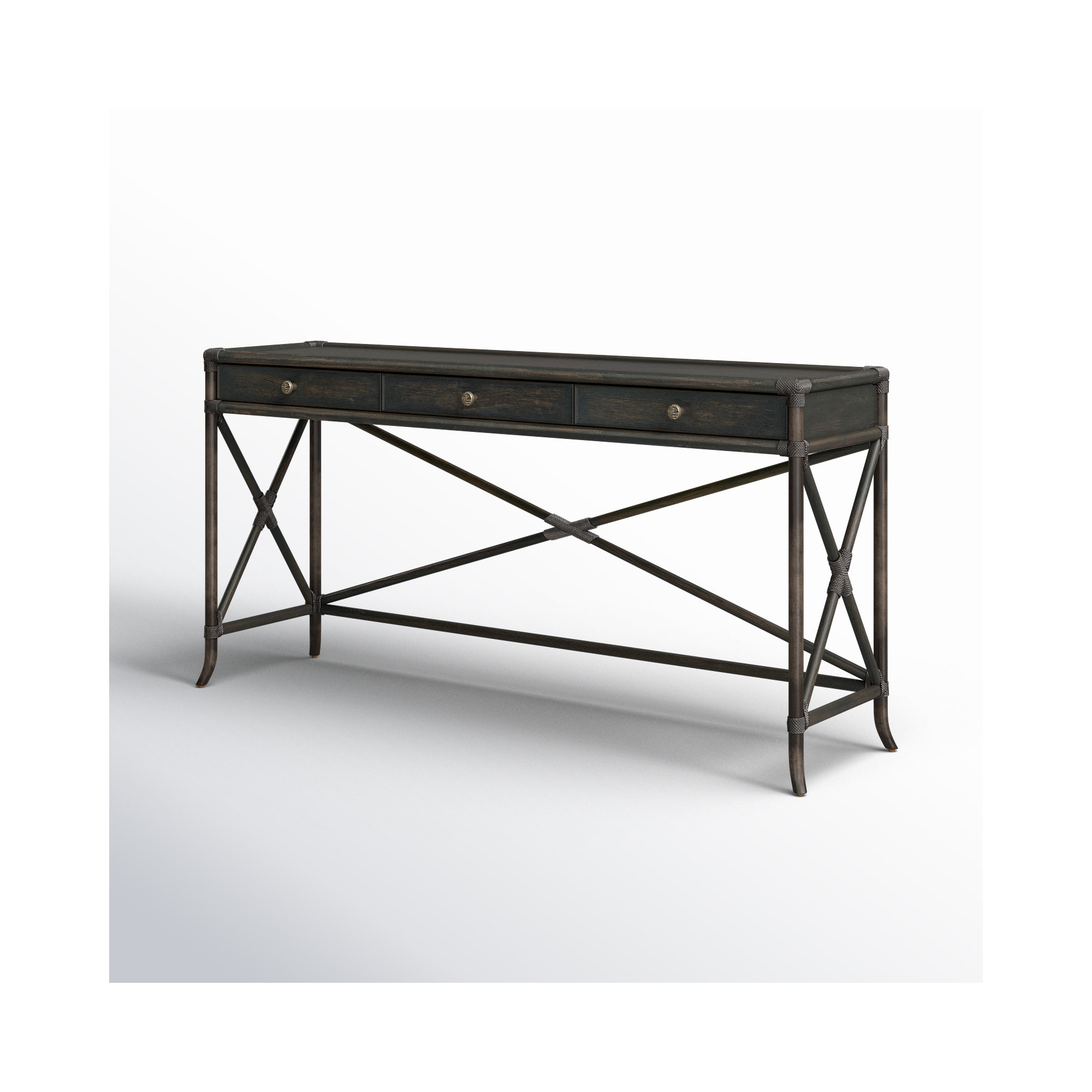 Isla 73.5" Console Table, Black Sand