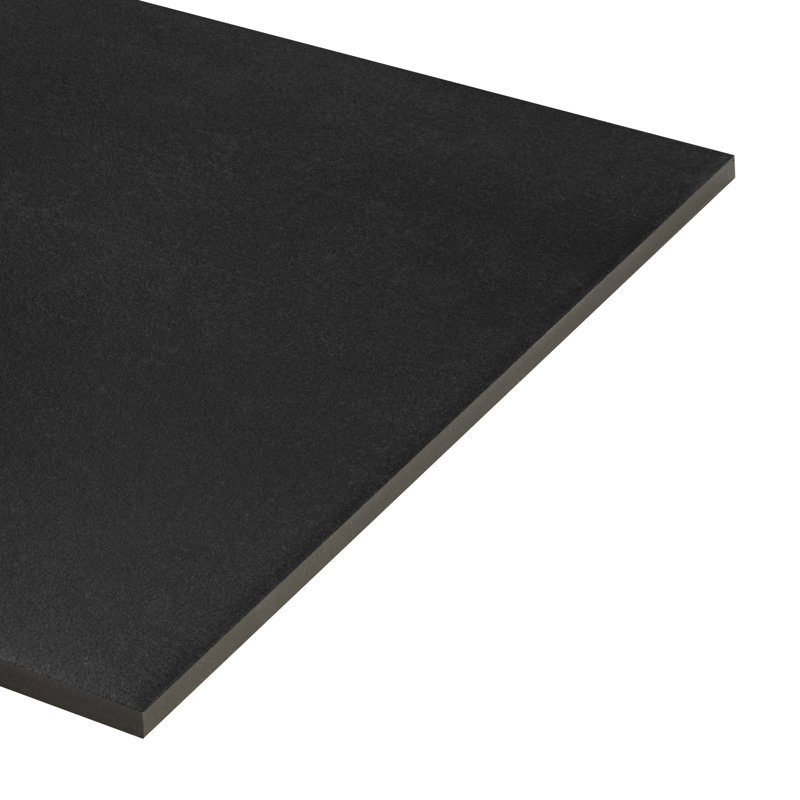 Literary License 12'' W x 24'' L Porcelain Concrete Look Singular Tile, Ink