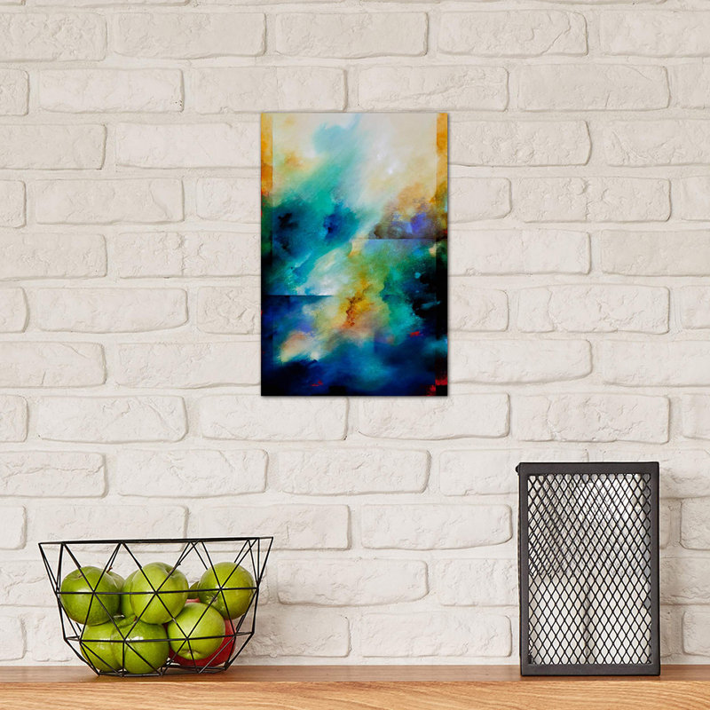 Aqua Breeze by CH Studios - Wrapped Canvas Print, 20.32 cm H x 30.48 cm W