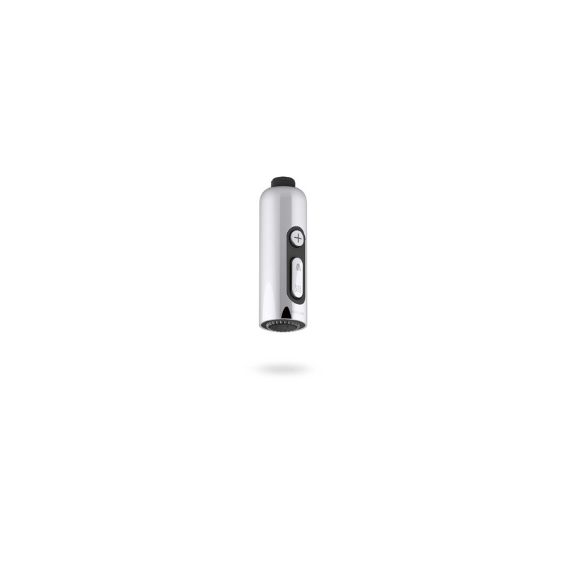 Statement Wand Surface Mount Handheld Shower Head, Polished Chrome