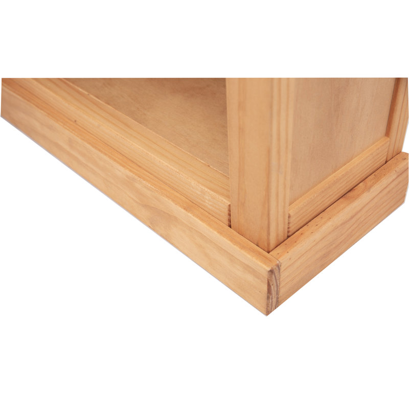 Middlebrook 120cm H Standard Bookcase, Light Wood, 120cm H x 70cm W x 25cm D