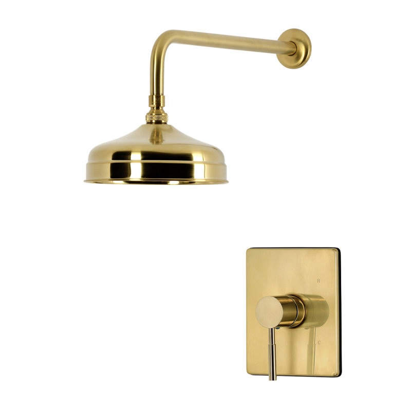 Kingston Brass Concord Single-Handle Pressure Balanced Shower Faucet, Brushed Brass
