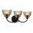 Whitecap 3-Light Mottled Cocoa Vanity Light