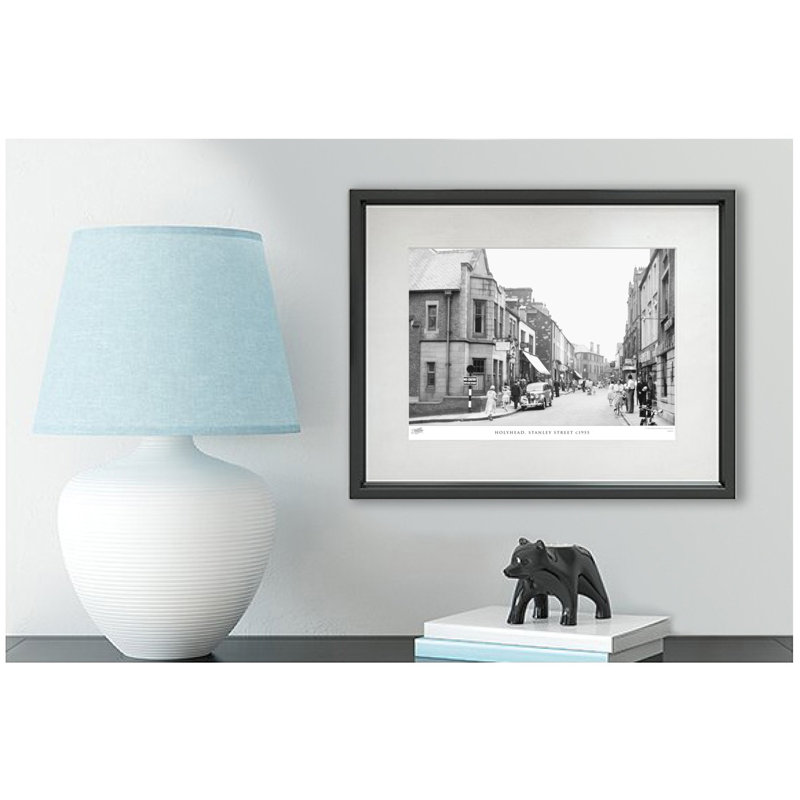 Holyhead, Stanley Street C1955 - Single Picture Frame Print, 45cm H x 60cm W x 2.3cm D