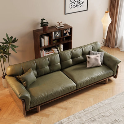 Modern Minimalist Wood Living Sofa