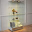 Vitrine moderne en verre avec grands tiroirs-703992009