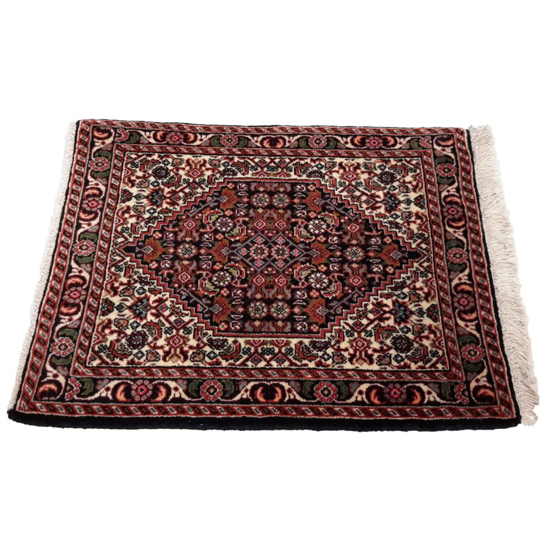 Tapis oriental rouille en laine / coton 1 pi 8 po x 2 pi 2 po Rosaura