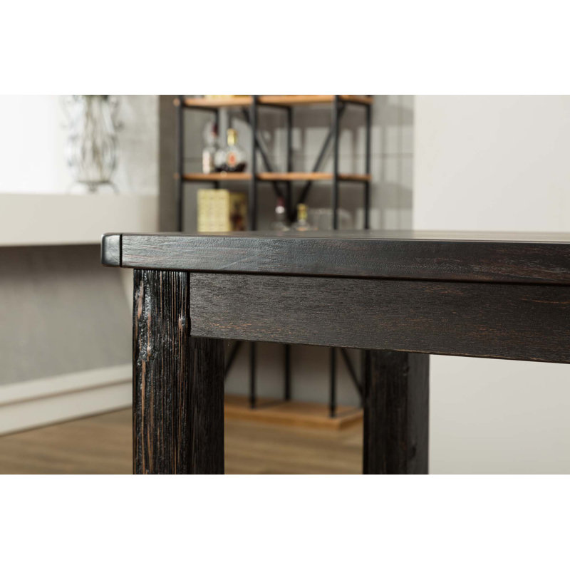 7-Piece Counter Height Dining Set: Table And 6 Chairs, Pieces Included: 7, Grey/Black