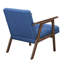 Chaise rembourrée en tissu contemporaine avec finition naturelle et capacité de 300 lb.-779199780-779199770