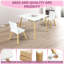 Kids Table And 2 Chairs Set With Storage & Removable Tabletop