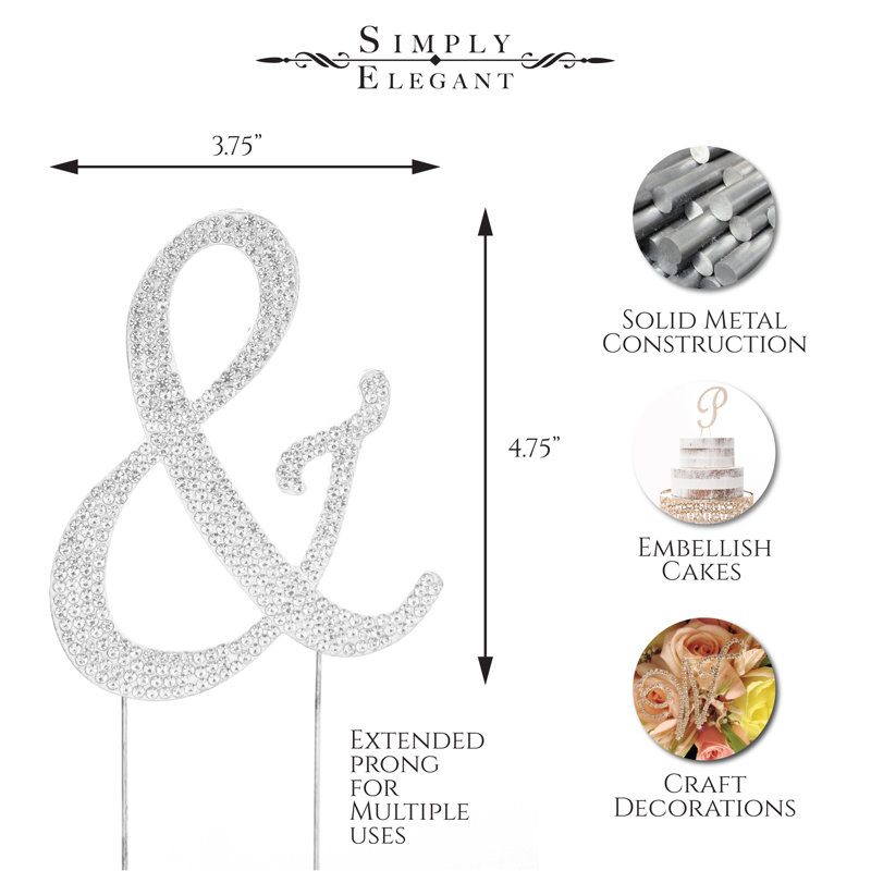Surmatelas à gâteaux rhinestone & ", Argent