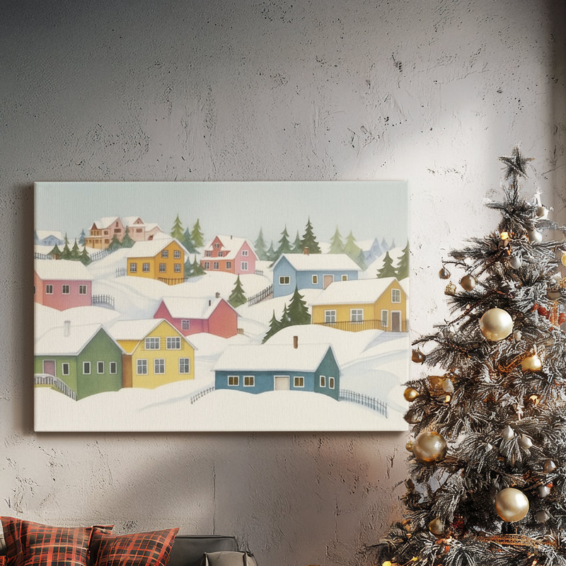 «Silver Carol» - toile tendue avec châssis de qualité supérieure, H 24 po x l 36 po