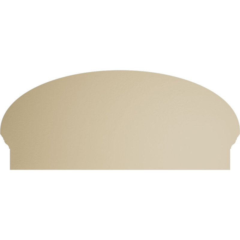 Fronton en uréthane Elliptical Signature, brun clair apprêté, 34 po x 15,375 po x 2,75 po, Combinaison, Rayons de soleil