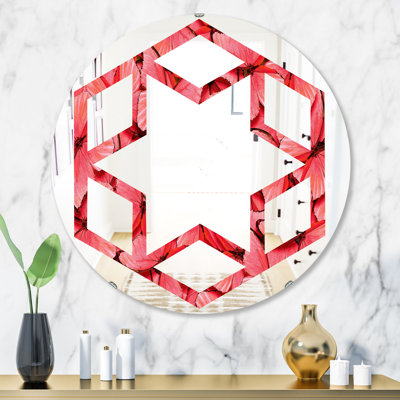 Miroir mural Hexagon Star Butterflies