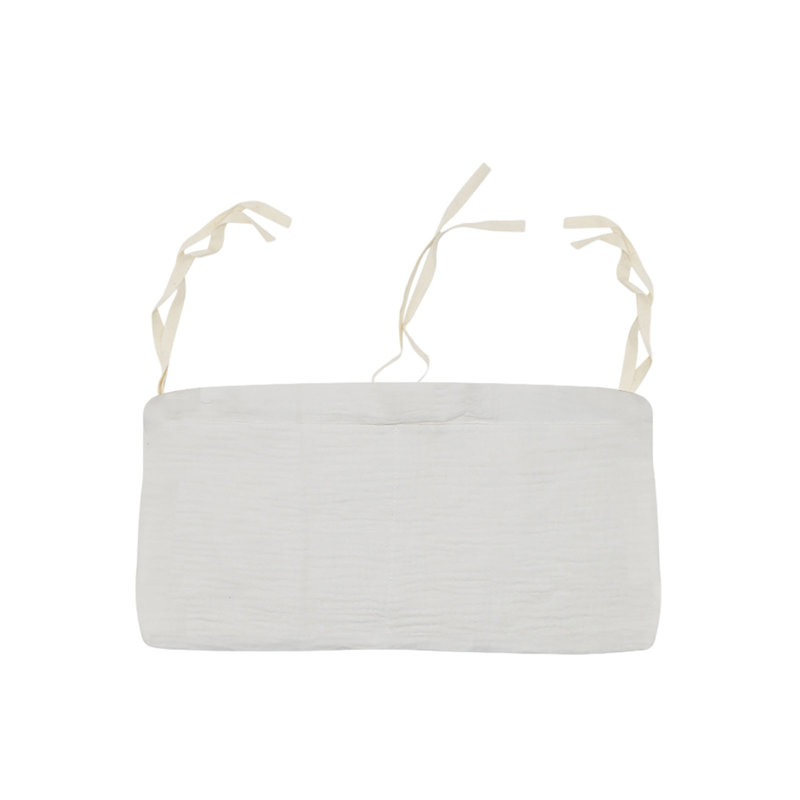 Sac de rangement en tissu double couche, Blanc