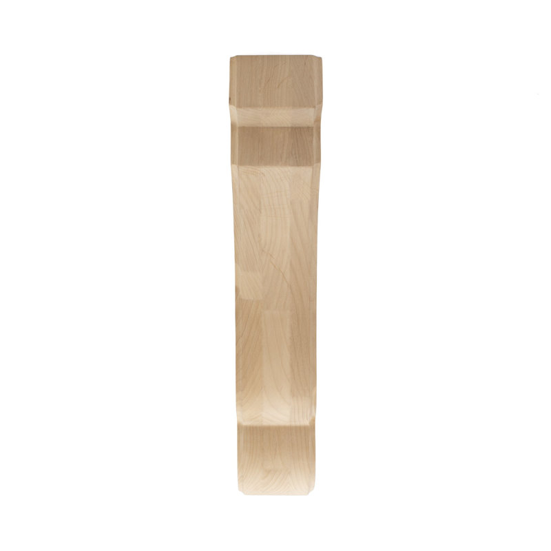 12 in x 2.5 in Unfinished Alder Wood Corbel