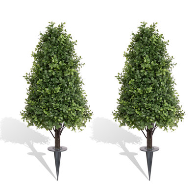 Topiaire de buis artificiel 36 pouces avec épi moulu