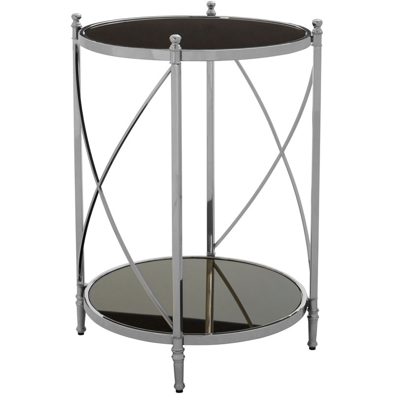 Cleghorn Glass Top End Table