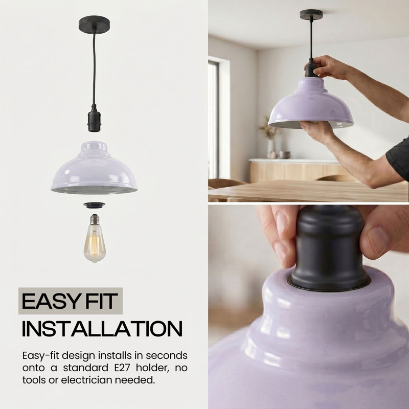 1 - Light Dome Pendant, Yes, White