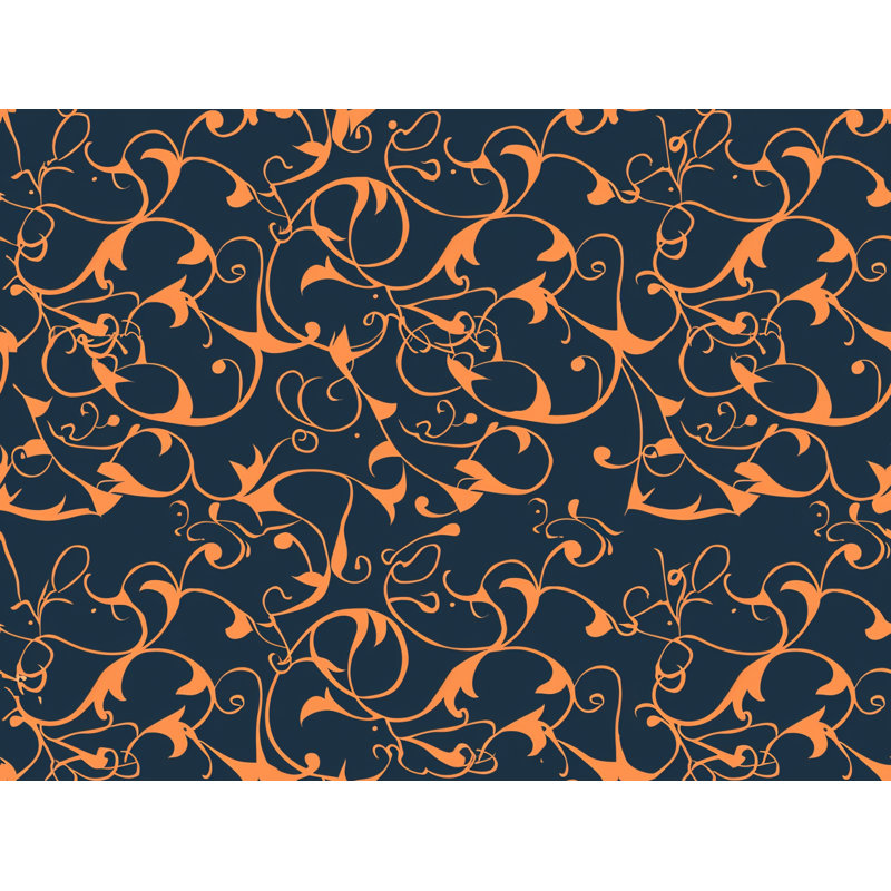 Coussin décoratif réversible à motif de feuilles, H 20 po x l 20 po