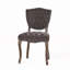 Ensemble de 2 chaises de salle à manger rembourrées à structure en bois-1977635160