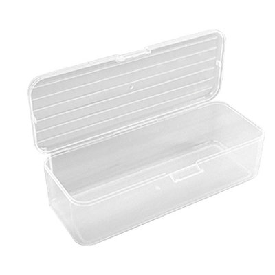a stationerycase Extra Large Capacity Plastic Pencil Box Stackable Translucent Clear Pencil Box Office Supplies Storage Organizer Box For Gel Pens Erasers Tape Pens Pencils Mark