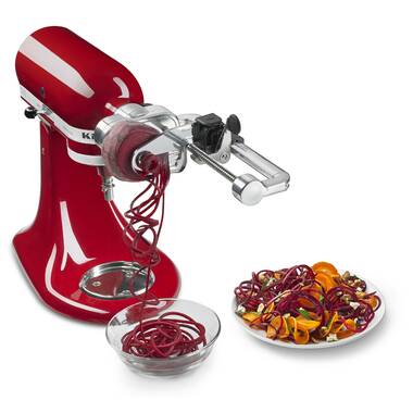 Spiralizer Attachment Compatible with KitchenAid Stand Mixer, Comes with  Peel, Core and SliceAttachment (5 Blades)