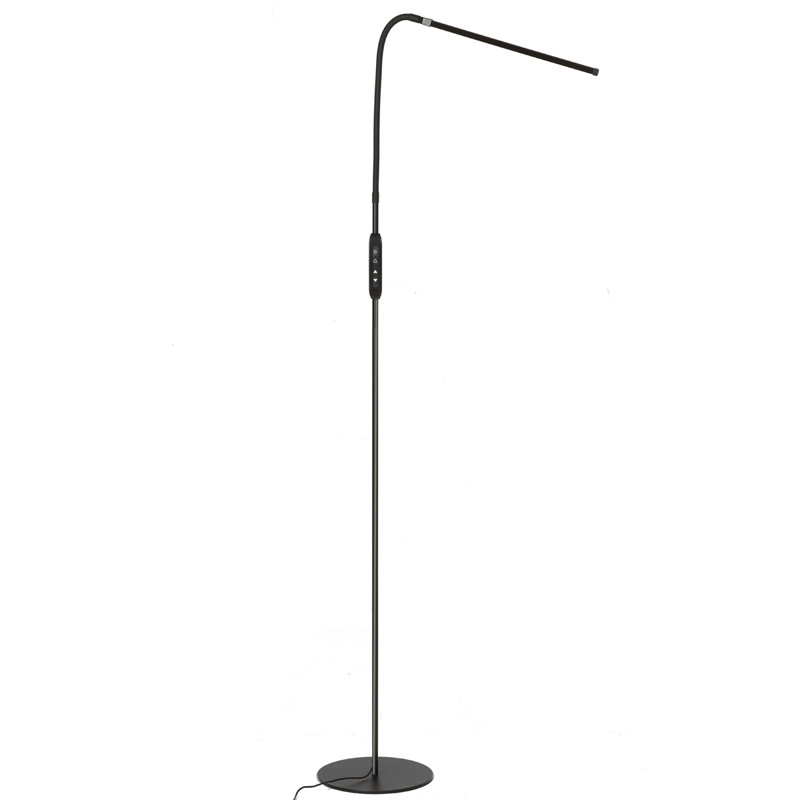 Amlcar 72'' LED Swing Arm Floor Lamp with Outlet