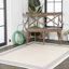 Tapis intérieur / extérieur crème / bleu Clarktown-69807787