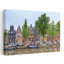 Maisons et bateaux le long du canal Herengracht, Amsterdam, Pays-Bas, Pays-Bas, architecture contemporaine abstraite, art du paysage