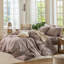 Ensemble de housse de couette légère avec fermeture à glissière 8 attaches 100% coton lavé MooMee-109236630-111275633