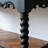 High-End Retro Black Sideboard