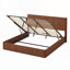 Structure de lit relevable avec mécanisme hydraulique, lignes courbes en bois ondulé, aucun sommier nécessaire-979355457