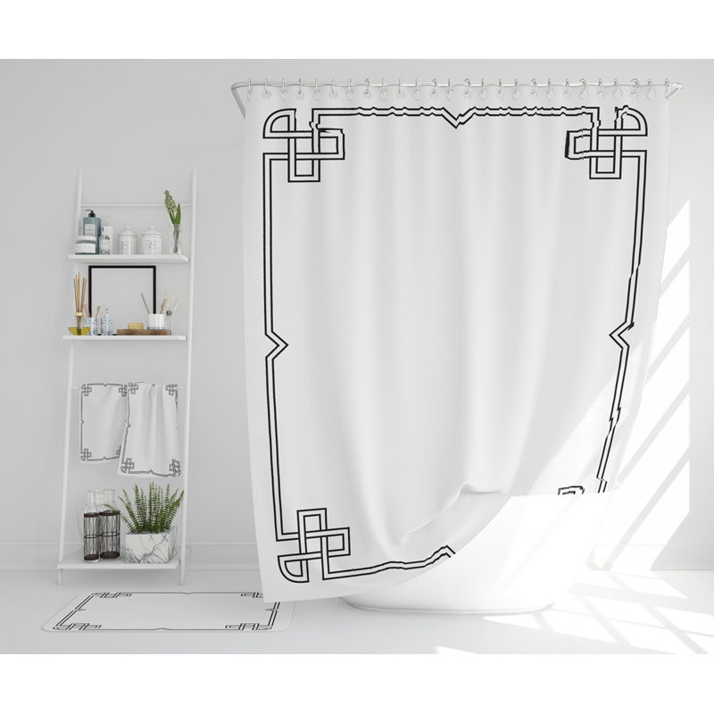 Nedaa Polyester Shower Curtain Set