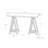 Sawhorse - Solid Walnut Veneer And Metal Console Sofa Table - Walnut