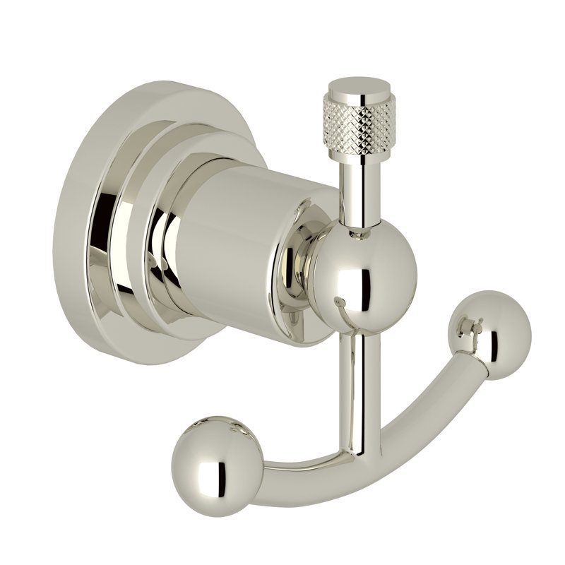 Campo™ Double Robe Hook, Polished Nickel